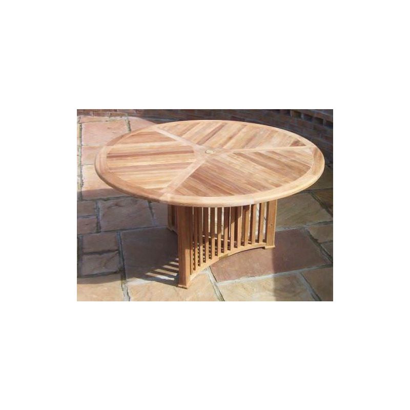 1.5m Teak Circular Radar Table